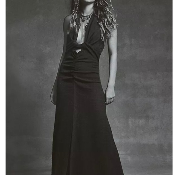 NWT FREE PEOPLE ENDLESS SUMMER NYA MAXI DRESS IN BLACK-Small - Picture 3 of 8